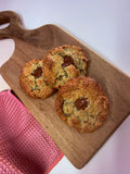 Banana Dulce de Leche: Galleta de plátano rellena de dulce de leche.